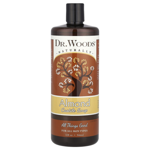 Dr. Woods, Jabón de almendra de castilla, 32 fl oz (946 ml)
