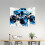 Monster Truck Big Wheels Μπλε πιτσιλίσματα χρώματος Ταπισερί κρεμαστό τοίχου 100% 2