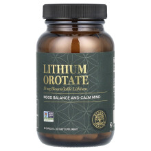 Global Healing, Orotato di Litio, 10 mg, 60 Comprimati