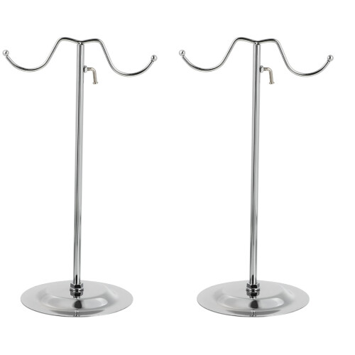 2Pièces Support De Pliable Argent Pour Rangement 2