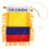 3Pcs Car Interior Decorations Plastic Hanging Ornaments with Tassels 1