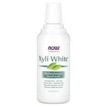 NOW Foods, Solutions, XyliWhite Mouthwash, Bez Fluoridu, Refreshmint, 16 fl oz (473 ml)