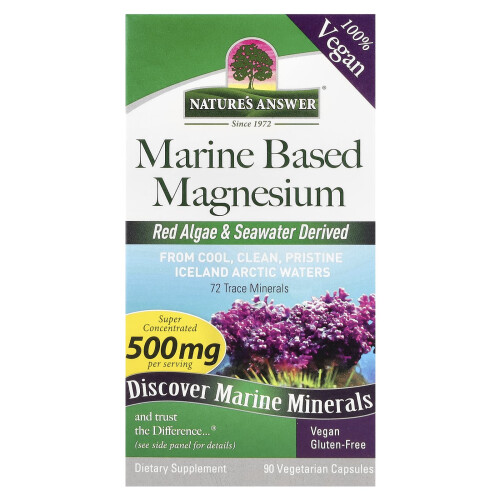 Nature's Answer Marine Magnesium Plant-Based Capsules - 90 Count