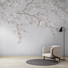 Superfresco Easy Blossom Trail Purple Print To Order 3m x 2.8m Mural | Wallpaper Roll