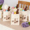 Easter bunny drawstring gift bag cotton-linen 1 piece 2