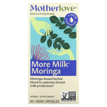 Motherlove, Mais Leite Moringa, 60 Cápsulas Líquidas