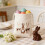 Easter bunny drawstring gift bag cotton-linen 1 piece 5