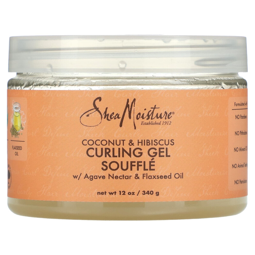 Sheamoisture , Curling Gel Souffle, Coconut & Hibiscus, 12 Oz (340 G)