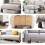 Elevadores de cama de 8 polegadas, resistentes, com alturas ajustáveis de 3, 5 e 8 polegadas, para elevar os pés de cadeiras, mesas e escrivaninhas 7
