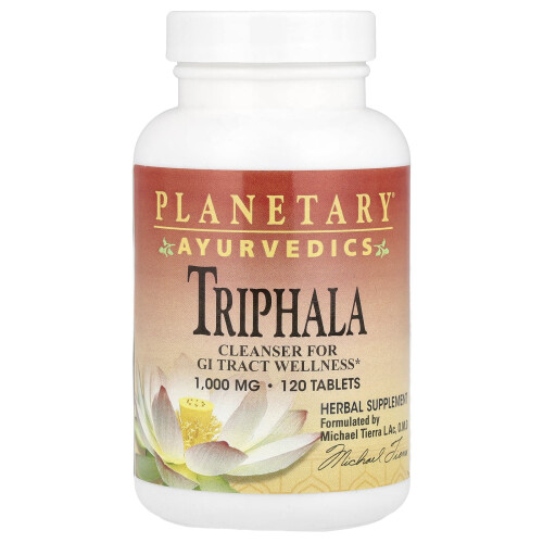 Planetary Herbals, Ayurvedics, Triphala, 2.000 mg, 120 Tablets (1.000 mg Per Tablet)