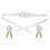 2Sets Comfortable White Floral Maternity Sash Belt for Pregnancy Decor 1
