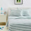 Microfiber Kids' Sheet Set with Pillowcase, 4 Piece, Full, Green Stripes 5