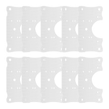 20Pcs Silver Stainless Steel Repair Plates Practical Cabinet Hinges