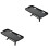 2Pièces Rack Rangement Écran TV Noir Pratique Outils 4