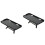 2Pièces Rack Rangement Écran TV Noir Pratique Outils 5