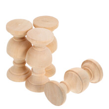 20Pcs Khaki Decorative Wood Balusters for Entry Table and Coffee Decor