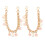 8Pcs Multi Alloy Handbag Chains Stylish Decorative Purse Accessories 1