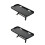 2Pièces Rack Rangement Écran TV Noir Pratique Outils 6