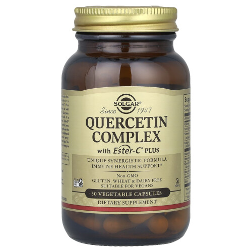 Solgar Solgar, Complexo de Quercetina com Ester-C Plus, 50 Cápsulas Vegetais