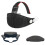 For Quest 3S Soft Rubber  Strap+Open Support Face Mask,Quick Release VR  Strap for Meta Quest 3 Accessory Black 1