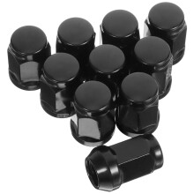 30St Duurzame Rubberen Wielmoerkappen Voor Auto Accessoires Zwart