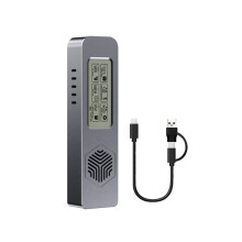 M.2 Hard Drive Case NVME/ENGFF Dual Protocol Solid-State Mobile Hard Drive Case Intelligent Digital Health Detection B