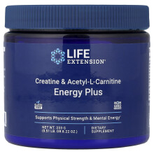 Life Extension, Creatina & Acetil-L-Carnitina, Energia Mais, 0,51 lb (233 g)