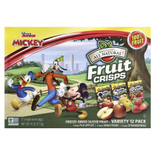 Brothers-All-Natural, Disney Junior, Hedelmien Kirsukset, Moniväriset Paketit, 12 Yksittäisiä Palauttavia Pussia, 4 oz (113 g)