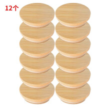 Bamboo Lids for Pots, 12 Pack - Reusable Airtight Jar Lids for Storage and Food Preservation
