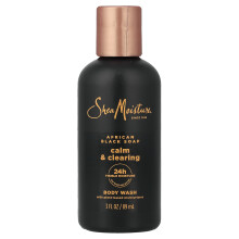 SheaMoisture, Beruhigende & Entschärfende Körperwasch, Afrikanischer Schwarzer Seifen, 3 fl oz (89 ml)