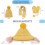 Set invernale per bambini (2-7 anni): cappello, sciarpa e guanti. 5