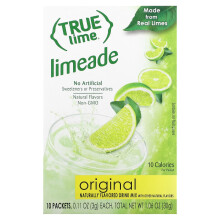 True Citrus, True Lime, Limeade, Original, 10 Pak, 0,11 oz (3 g) Hver
