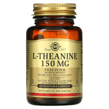 Solgar, L-Theanine, Vrij Vorm, 150 mg, 60 Vegetarische Capsules
