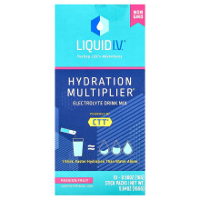 Liquid I.V., Multiplificador de Hidratação, Mistura de Bebida de Eletrólitos, Fruta da Paixão, 10 Embalagens de Stick, 0.56 oz (16 g) Cada