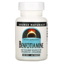 Source Naturals, Benfotianina, 150 mg, 60 Tabletek