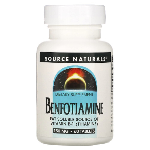 Source Naturals, Benfotianina, 150 mg, 60 Tabletek