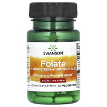 Swanson, Folsäure, 30 pflanzliche Kapseln