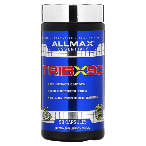 ALLMAX, TribX90, 750 mg, 90 Cápsulas