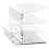 Keyboard Mouse Desktop Organizer Acrylic 3 Tier Stand Frame Shelf Keyboard Storage Tool for Study Room Transparent 1