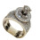 Set van 2 statement ringen voor dames met zirkonia. 6