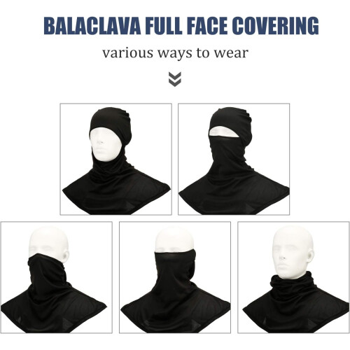 Κάλυμμα προσώπου Balaclava 3 τεμαχίων Κάλυμμα λαιμού με αντηλιακή προστασία 1