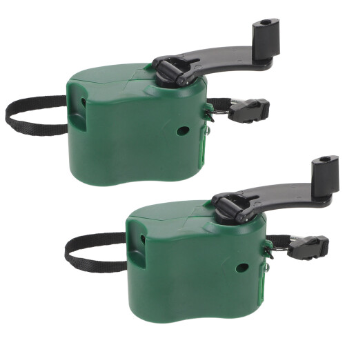 8St Compacte Handzwengel Noodgenerator USB Oplader Camping Powerbank