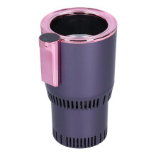2-in-1 Car Cup Holder for Fast Refrigeration and Heating, Touch Screen Control, Portable Drink Cooler/Warmer
