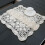 AUQ Handmade Crochet,Tablecloth Cotton Lace Rectangular Table Placemat Sofa Doilies15.75x23.62" Beige 3