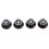 FRCOLOR4PCS/Sæt Potentiometerknap Volumen Elguitarknapper Sort 3