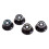 FRCOLOR4PCS/Sæt Potentiometerknap Volumen Elguitarknapper Sort 4