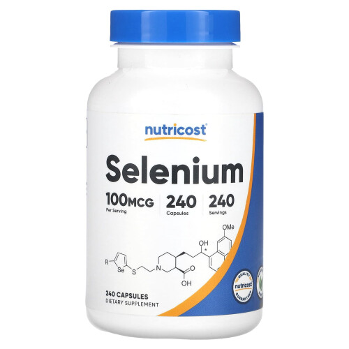 Nutricost, Selenium, 100 mcg, 240 Capsule