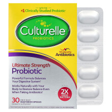 Culturelle, Probiotika, Ultimate Styrka Probiotik, 20 Miljard CFU, 30 Vegetariska Kapslar