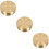 3Pièces Poids Papier Dorés Pour Peinture, 10
