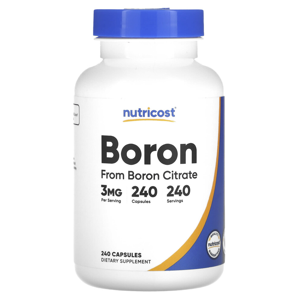 Nutricost , Boron, 3 Mg, 240 Capsules